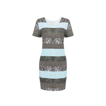 Women's Striped Print Dress
